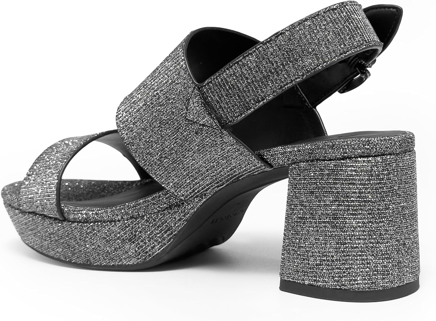 Aerosoles Women’s Camilia Platform Sandal(Gunmetal Stretch Lame)