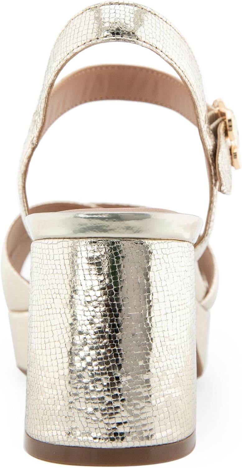 Aerosoles Women’s Cosmos Heeled Sandals(Soft Gold Leather)
