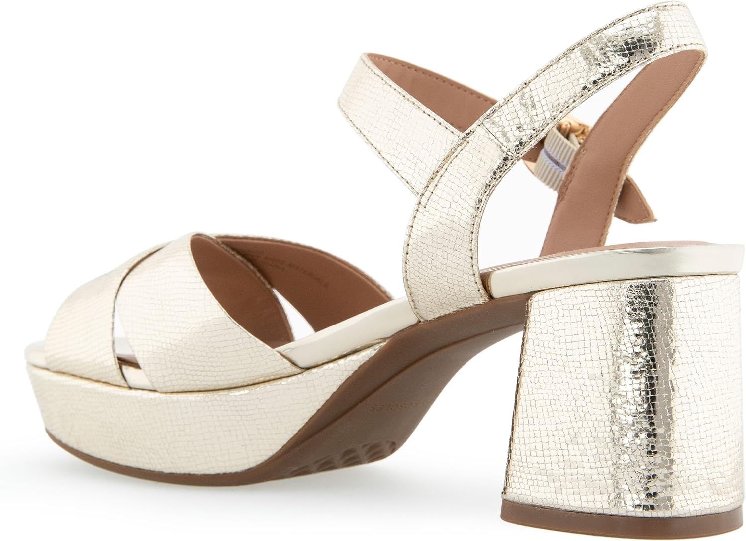 Aerosoles Women’s Cosmos Heeled Sandals(Soft Gold Leather)