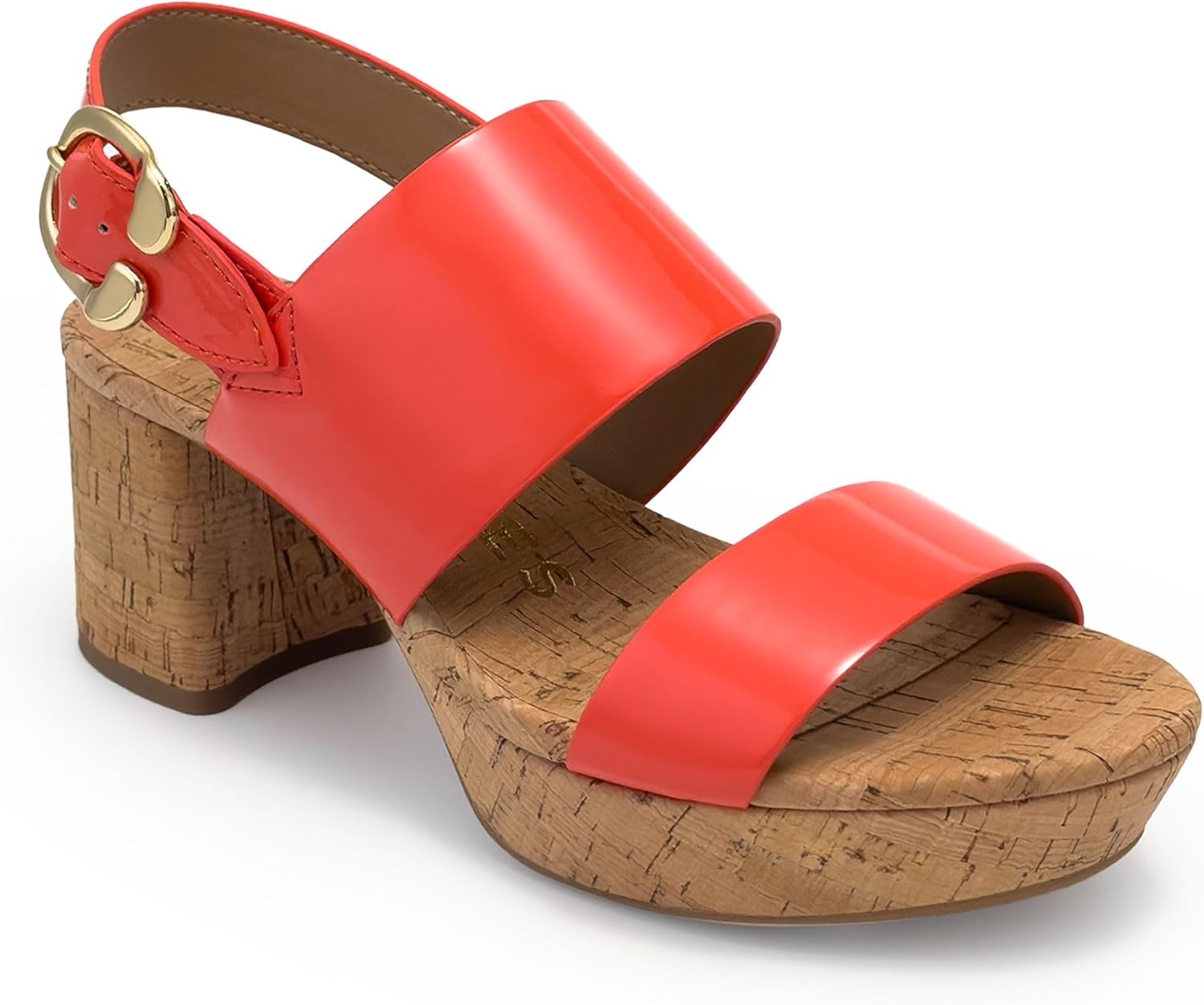 Aerosoles Women’s Camera Platform Sandal(Orange)