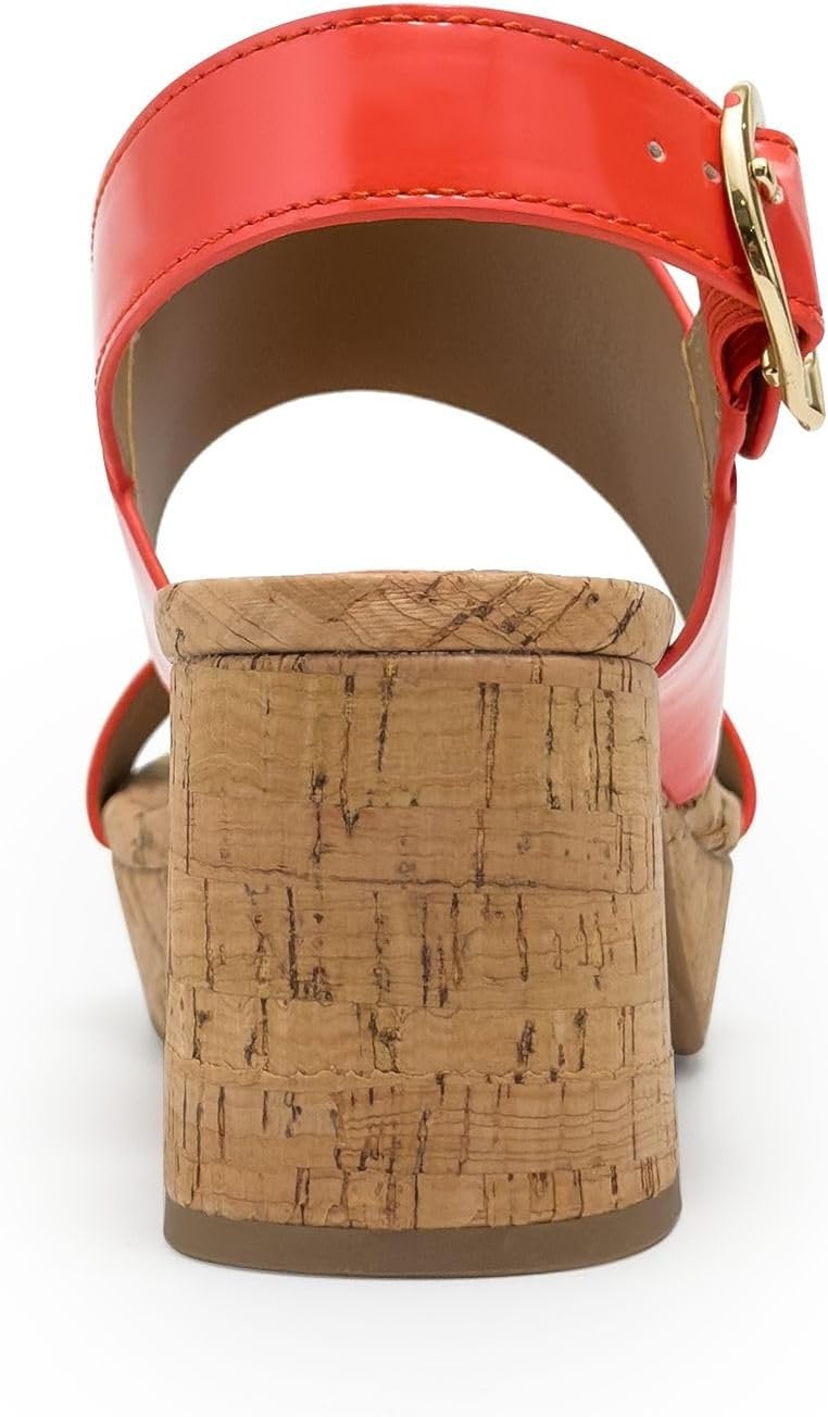 Aerosoles Women’s Camera Platform Sandal(Orange)