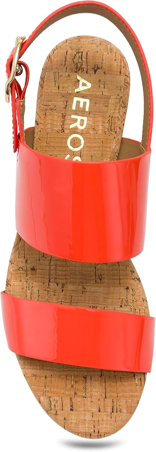Aerosoles Women’s Camera Platform Sandal(Orange)