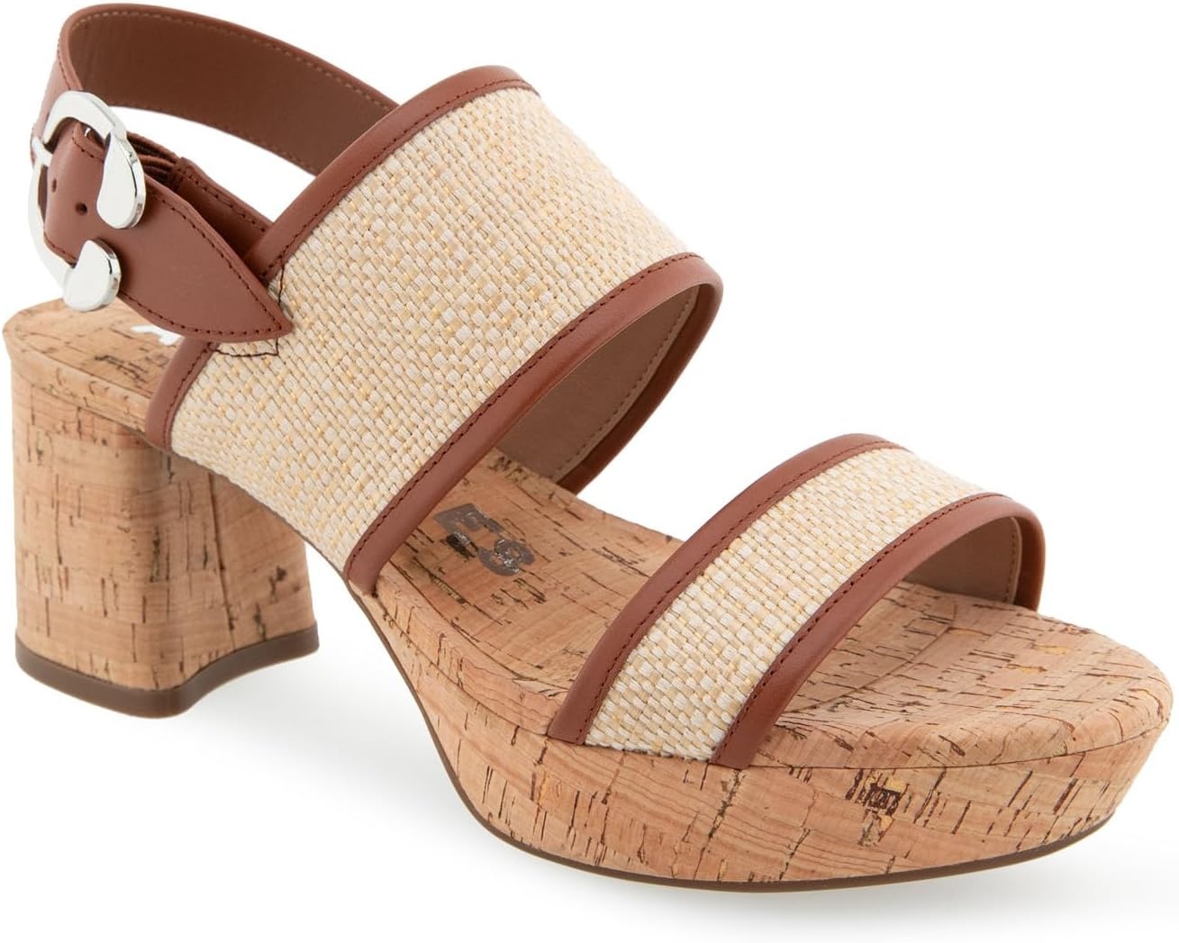 Aerosoles Women’s Camera Platform Sandal(Sand Raffia)