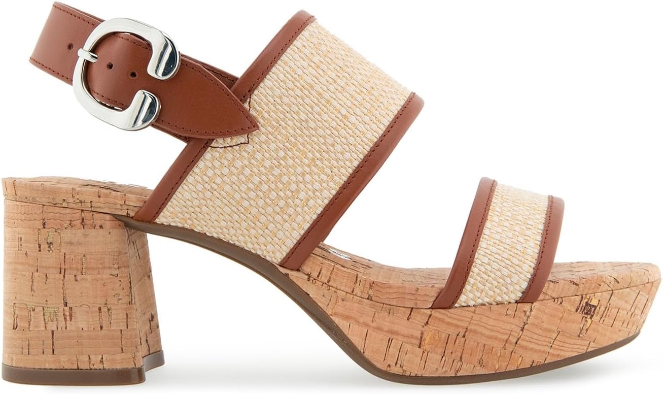 Aerosoles Women’s Camera Platform Sandal(Sand Raffia)