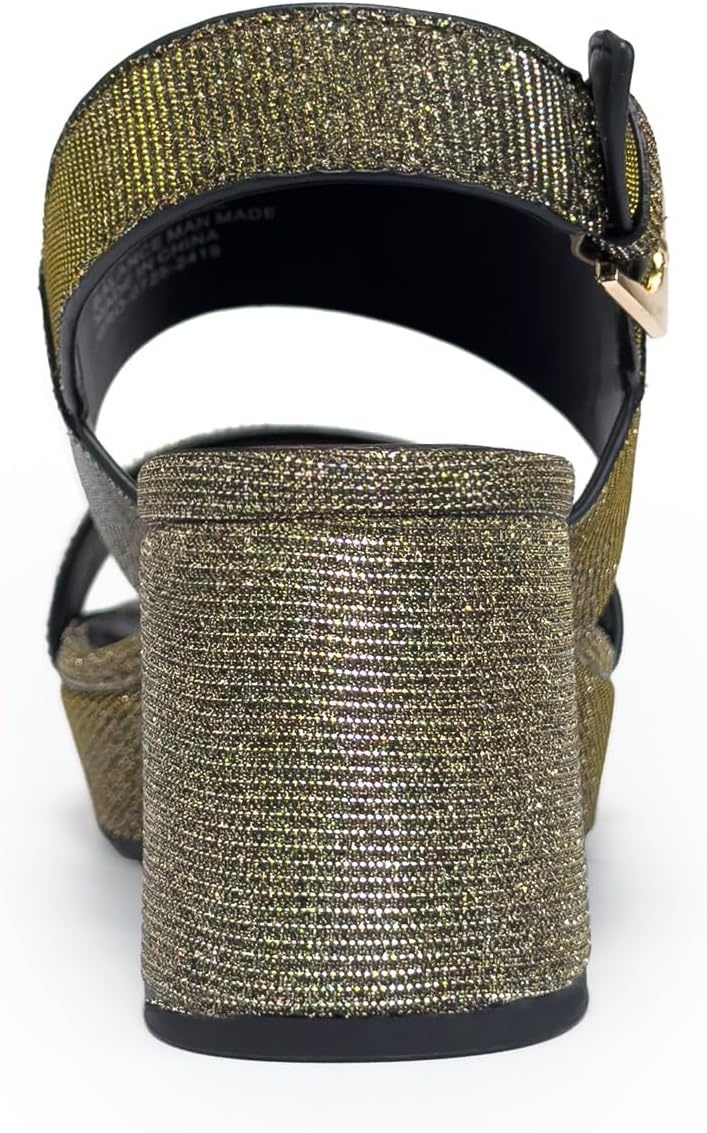 Aerosoles Women’s Camilia Platform Sandal(Gold Stretch Lame)