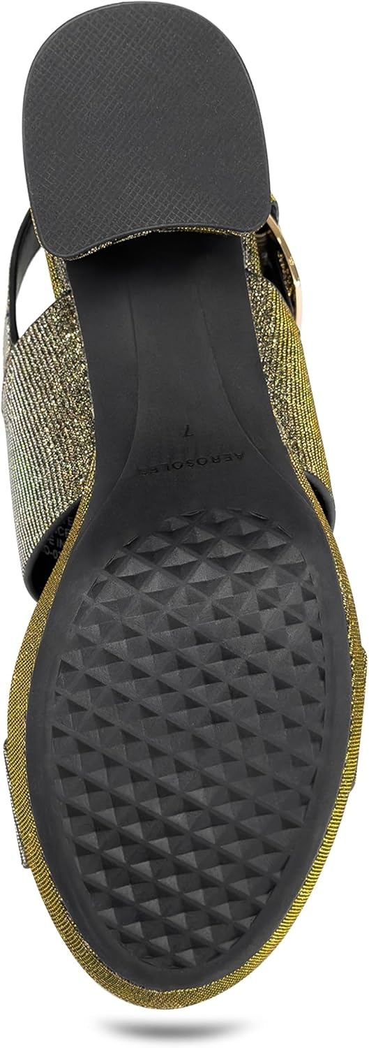 Aerosoles Women’s Camilia Platform Sandal(Gold Stretch Lame)