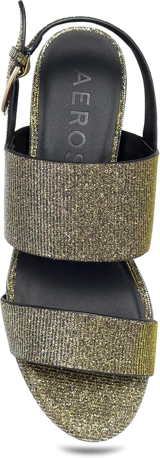 Aerosoles Women’s Camilia Platform Sandal(Gold Stretch Lame)