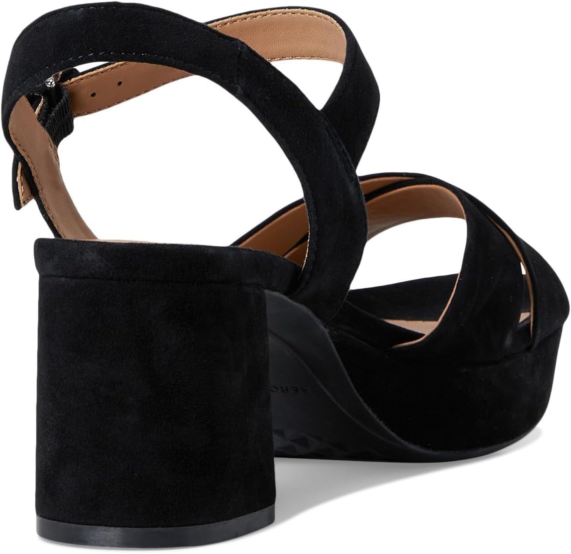 Aerosoles Women’s Cosmos Heeled Sandals(Black Suede)