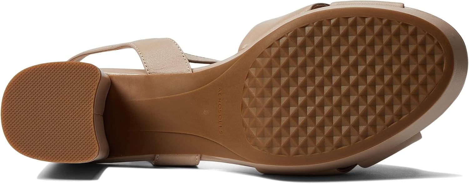 Aerosoles Women’s Cosmos Heeled Sandals(Nude Leather)