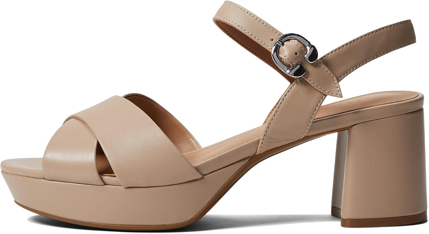 Aerosoles Women’s Cosmos Heeled Sandals(Nude Leather)