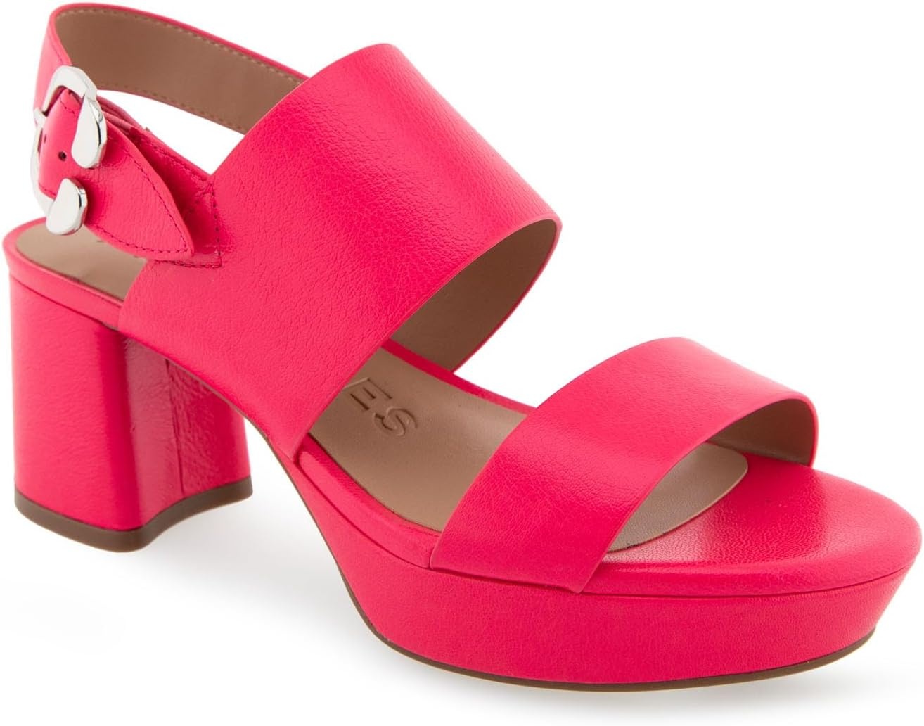 Aerosoles Women’s Camera Platform Sandal(Virtual Pink Leather)