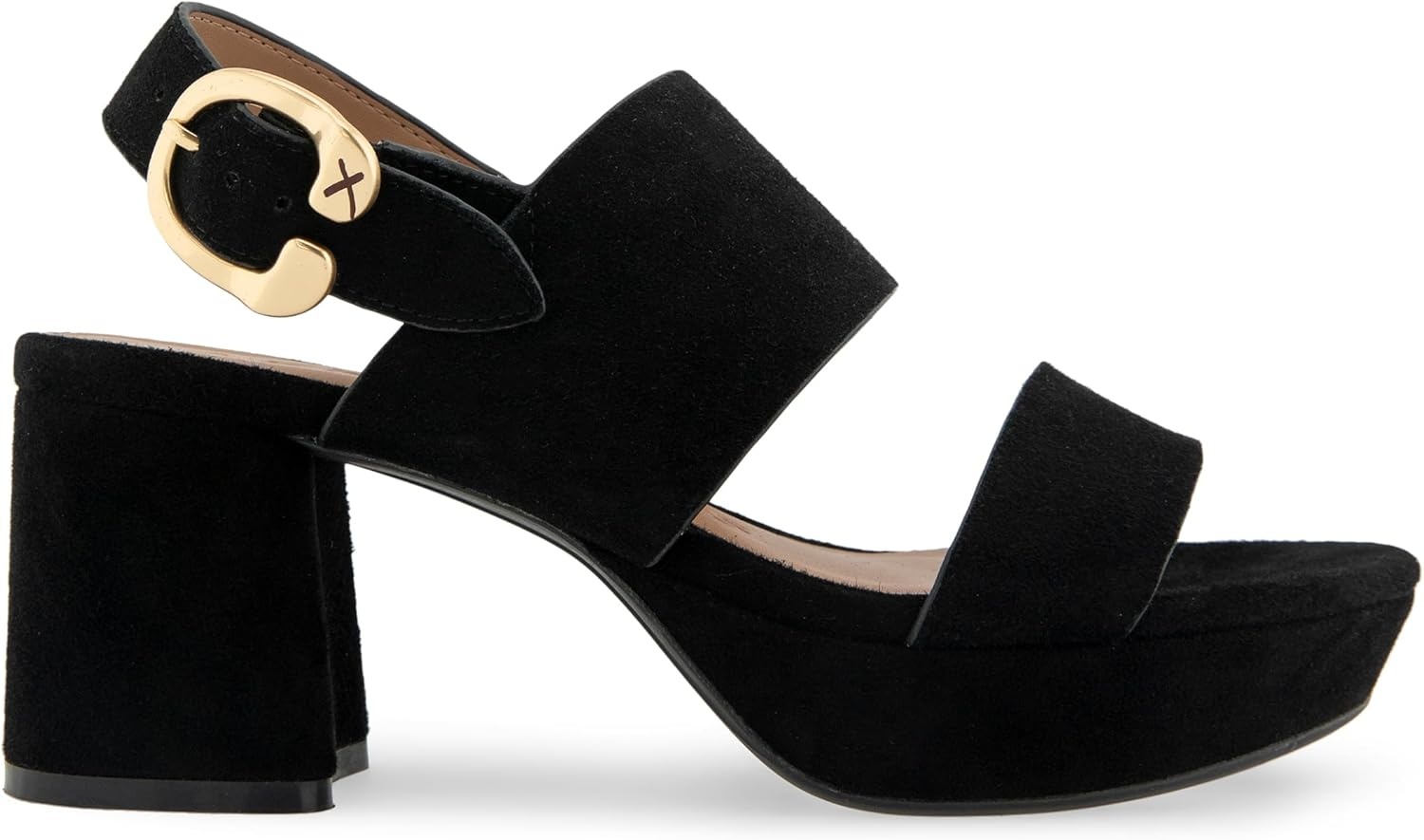 Aerosoles Women’s Camera Platform Sandal(Black Suede)