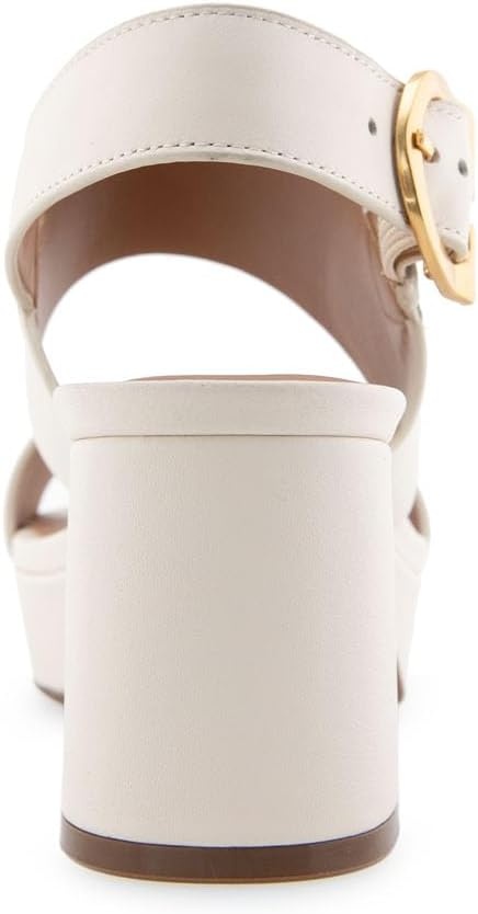 Aerosoles Women’s Camera Platform Sandal(Eggshell Leather)