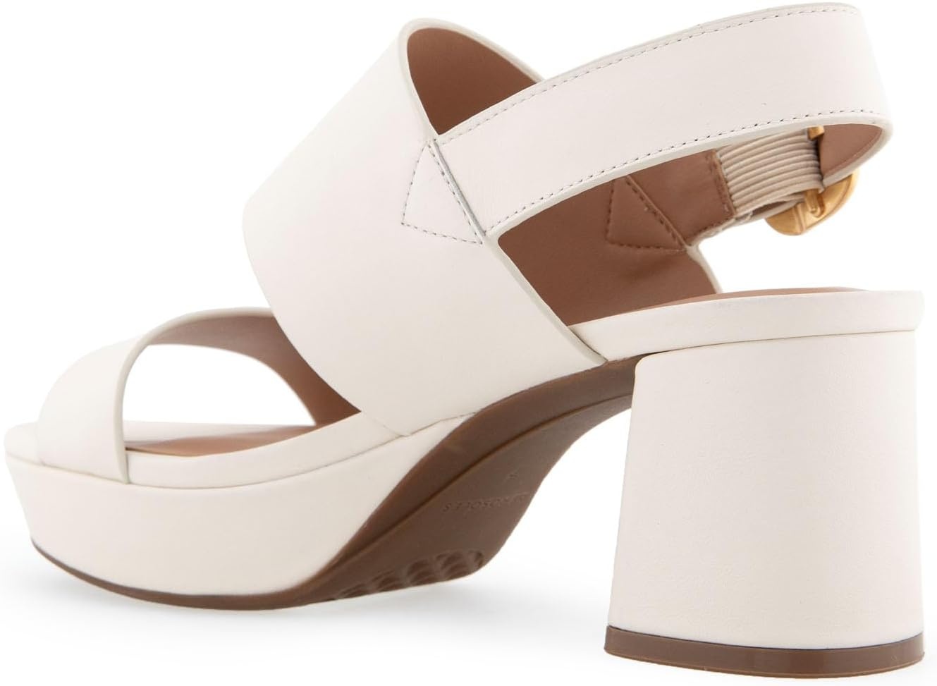 Aerosoles Women’s Camera Platform Sandal(Eggshell Leather)