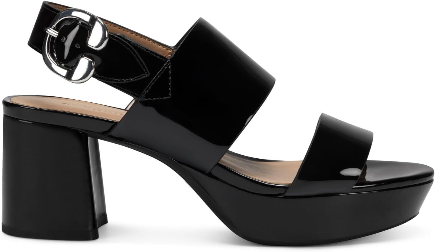Aerosoles Women’s Camera Platform Sandal(Black Patent)
