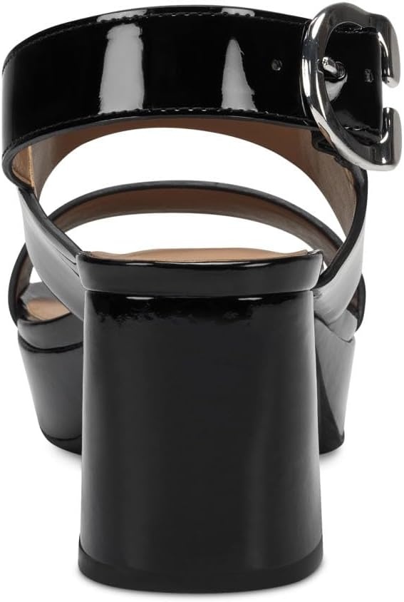 Aerosoles Women’s Camera Platform Sandal(Black Patent)