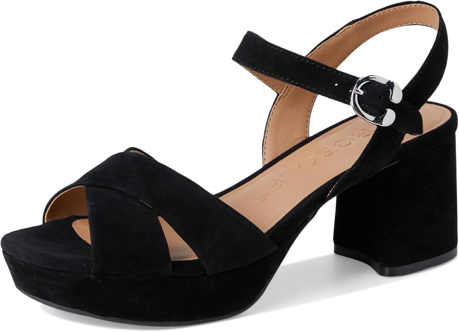 Aerosoles Women’s Cosmos Heeled Sandals(Black)