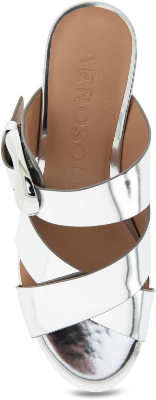 Aerosoles Women’s Collin(Silver Mirror Metallic Pu)