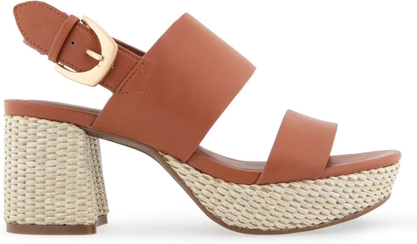Aerosoles Women’s Camilia Platform Sandal(Ginger Bread Combo)