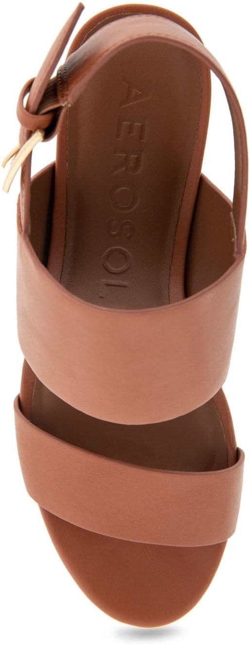 Aerosoles Women’s Camilia Platform Sandal(Ginger Bread Combo)