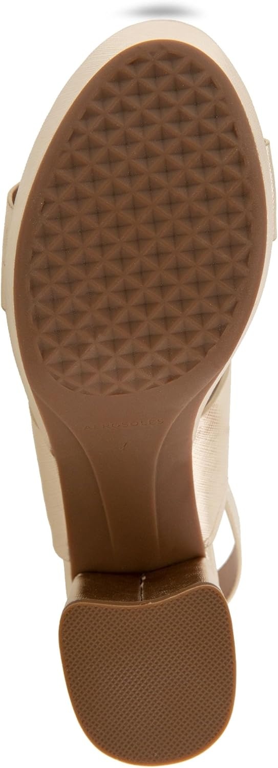 Aerosoles Women’s Camilia Platform Sandal(Gold Metallic Textured Faux Leather)