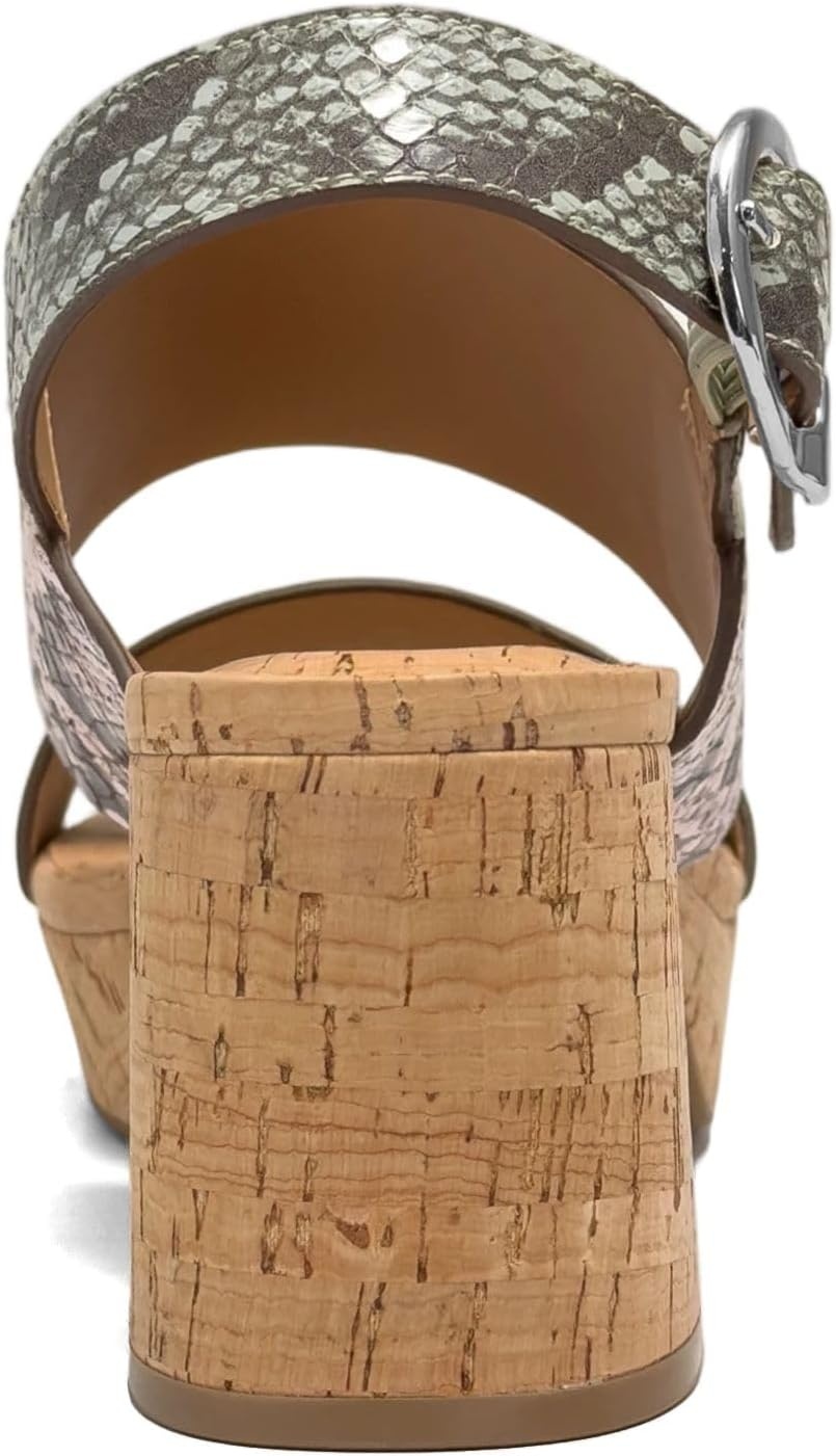 Aerosoles Women’s Camera Platform Sandal(Snake Print)