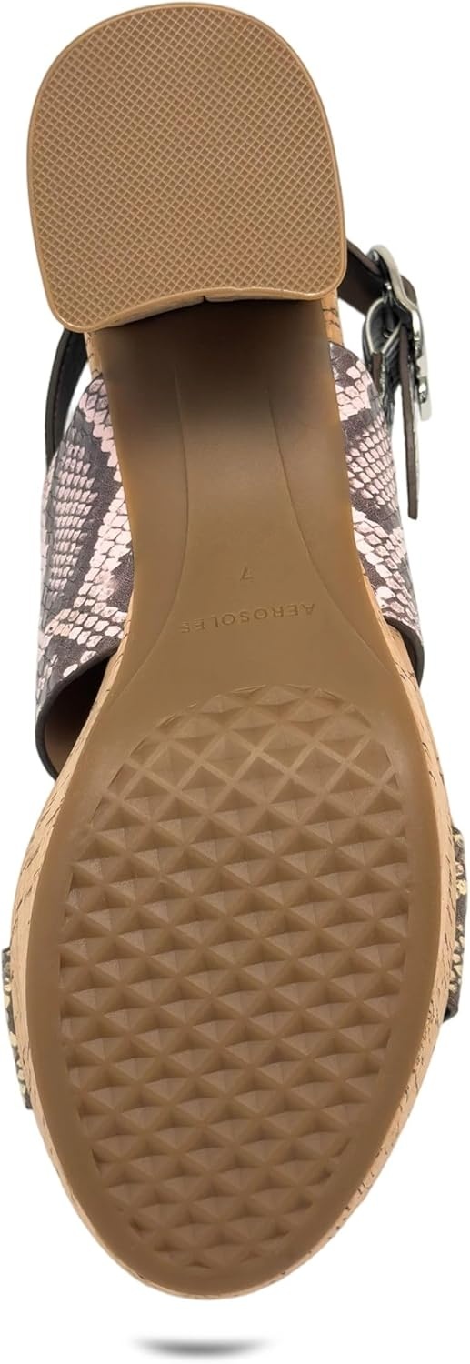 Aerosoles Women’s Camera Platform Sandal(Snake Print)
