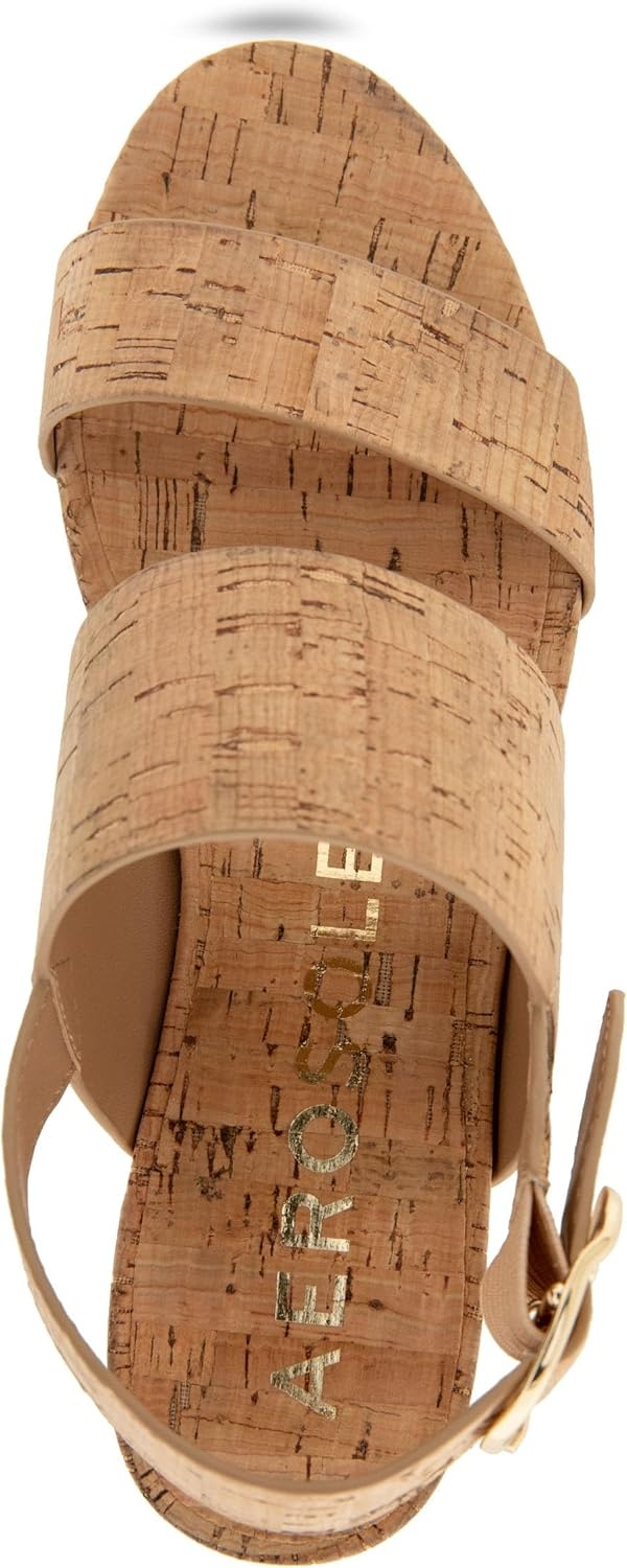 Aerosoles Women’s Camera Platform Sandal(Natural Cork)