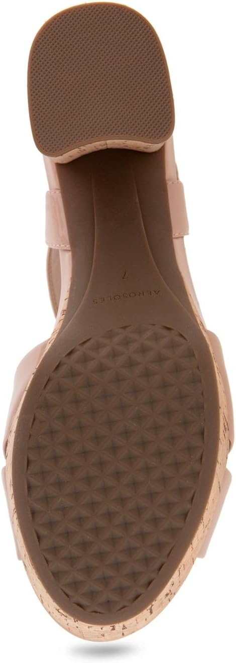 Aerosoles Women’s Cosmos Heeled Sandals(Cipria Patent Pu)
