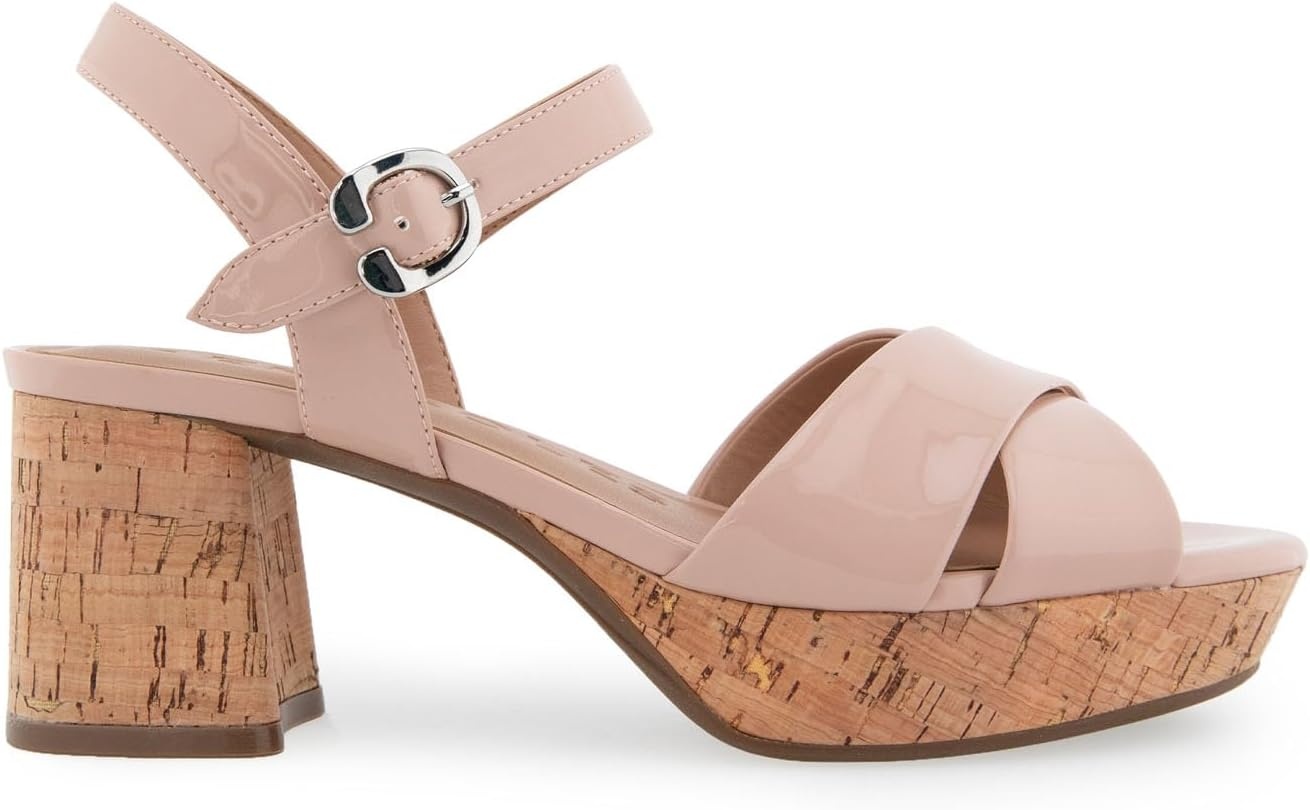 Aerosoles Women’s Cosmos Heeled Sandals(Cipria Patent Pu)
