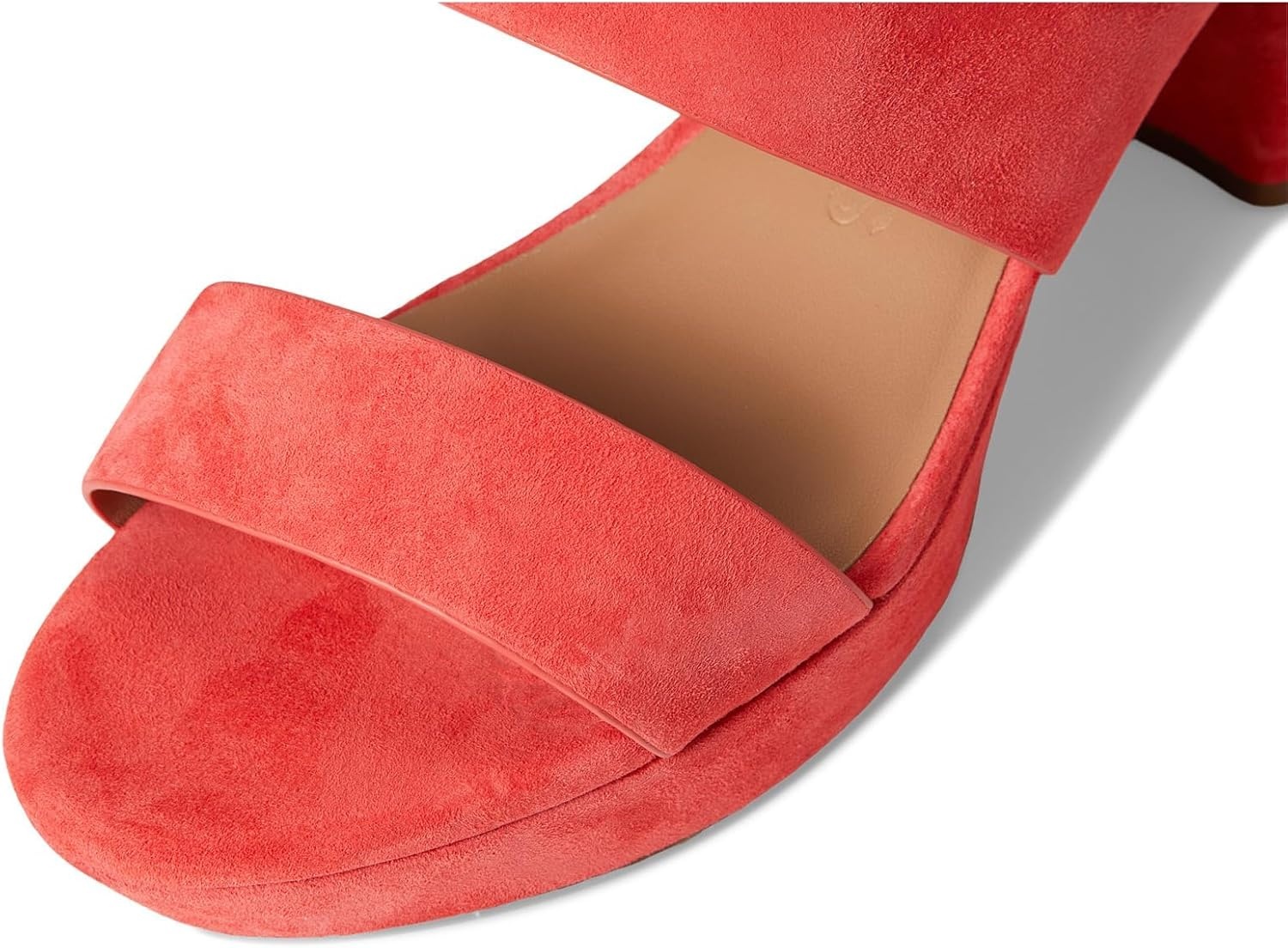 Aerosoles Women’s Camera Platform Sandal(Coral Suede)