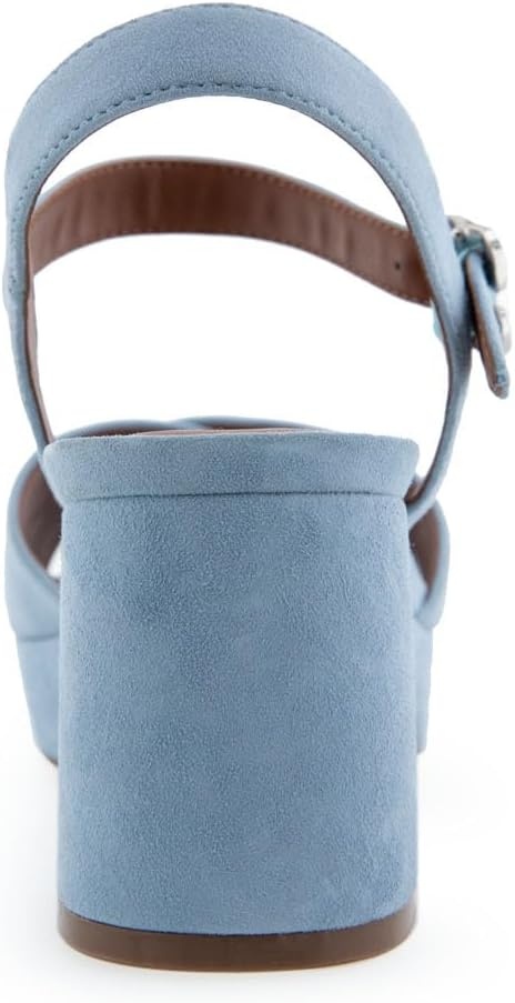 Aerosoles Women’s Cosmos Heeled Sandals(Dusty Blue Suede)