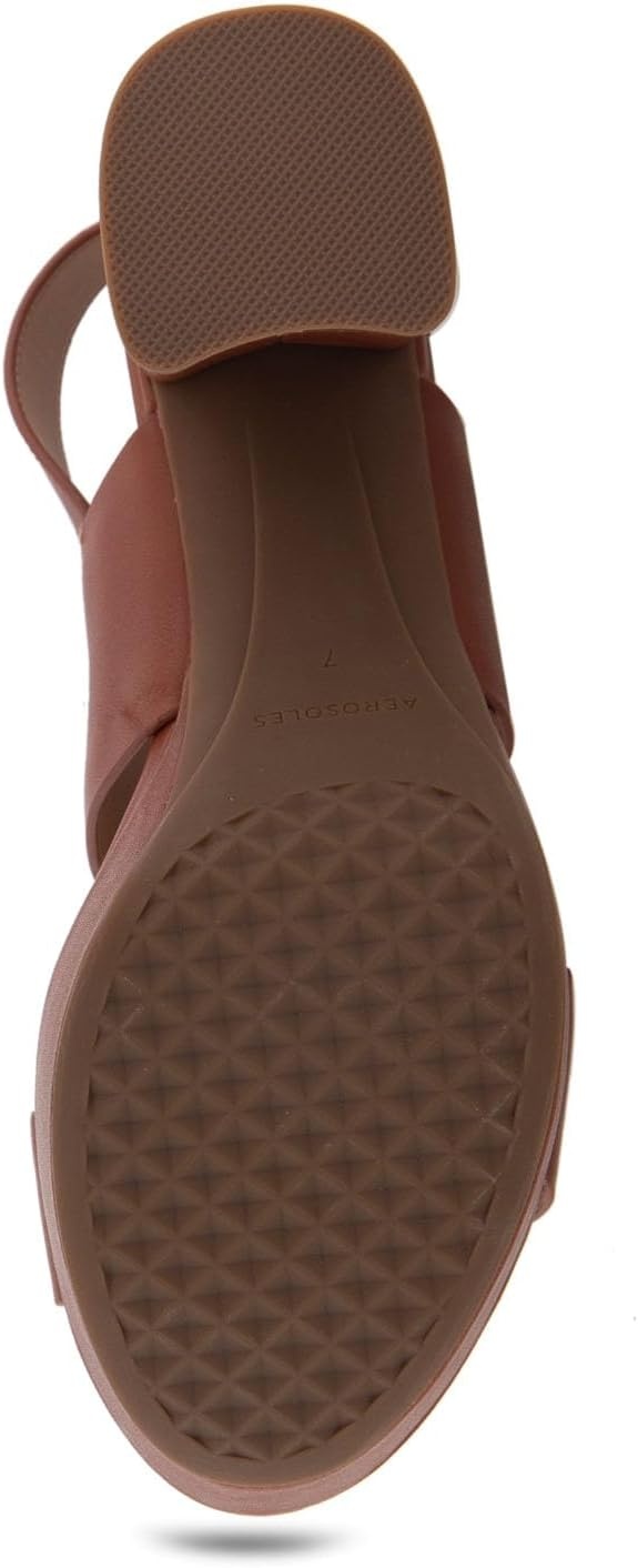Aerosoles Women’s Camera Platform Sandal(Clay Leather)