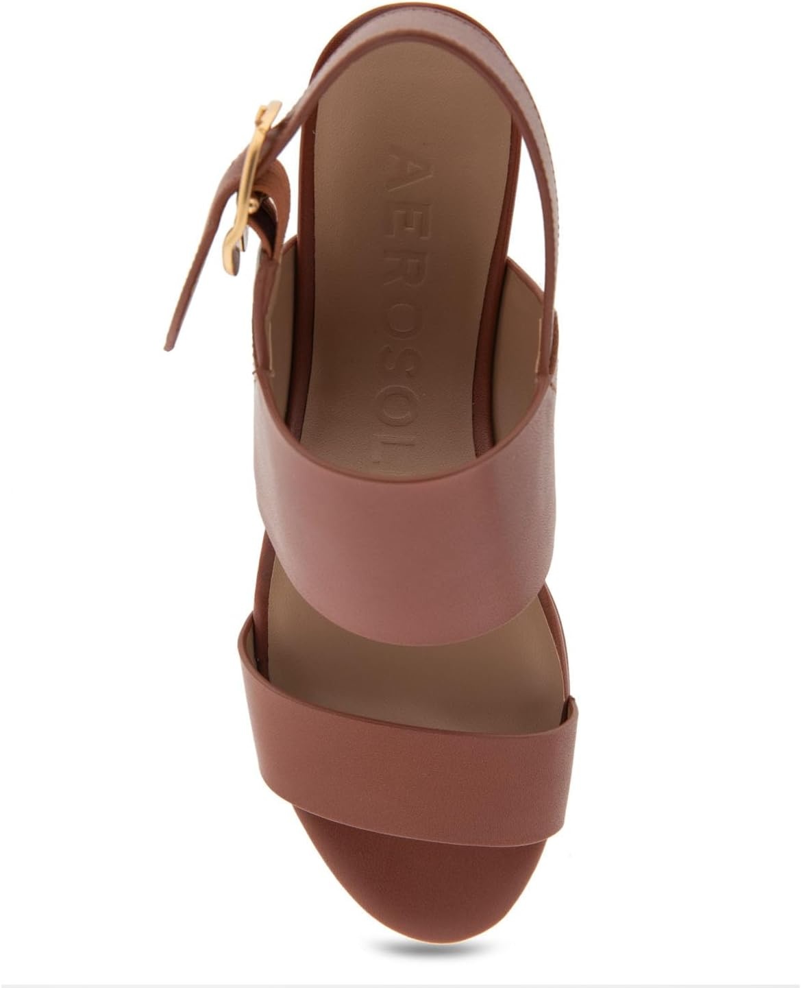 Aerosoles Women’s Camera Platform Sandal(Clay Leather)