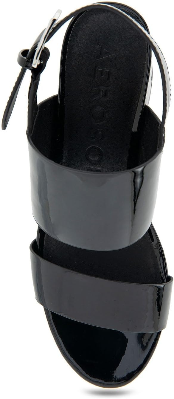 Aerosoles Women’s Camilia Platform Sandal(Black Patent)