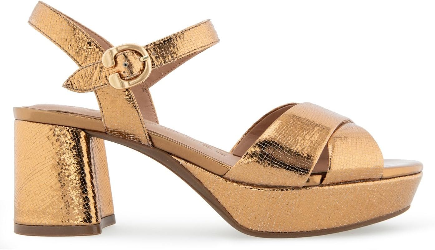 Aerosoles Women’s Cosmos Heeled Sandals(Light Bronze Leather)