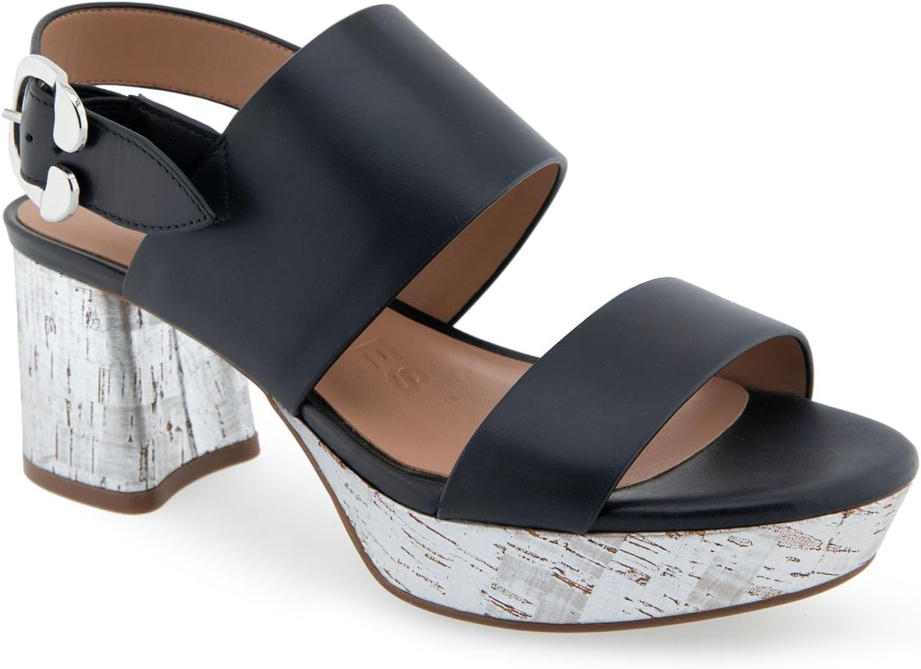 Aerosoles Women’s Camera Platform Sandal(Black Combo)