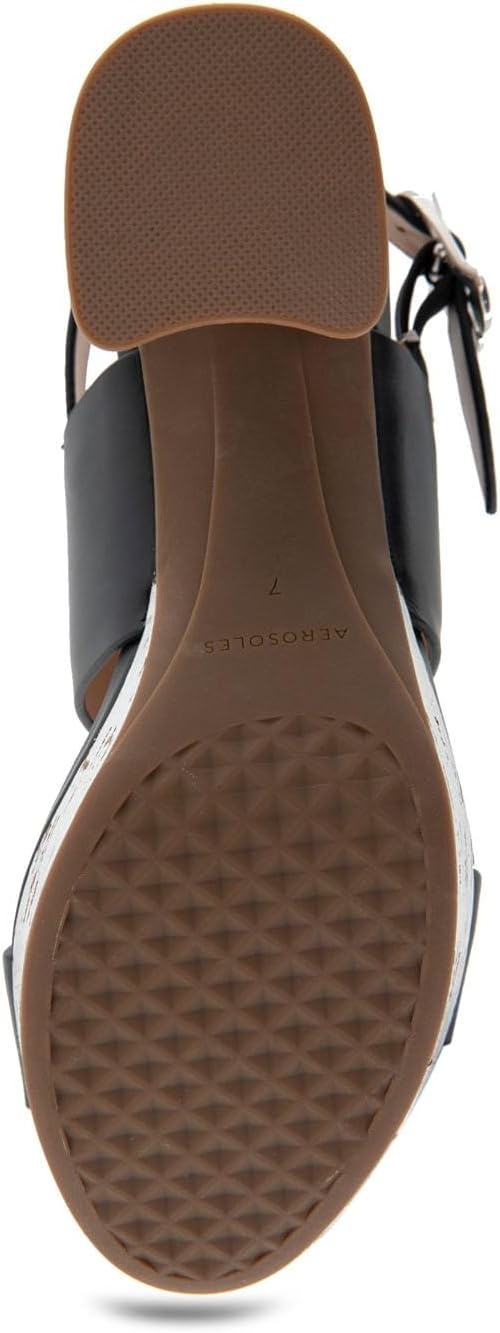 Aerosoles Women’s Camera Platform Sandal(Black Combo)