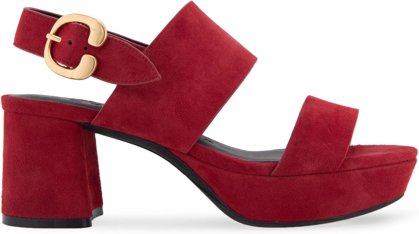 Aerosoles Women’s Camera Platform Sandal(Pomegranate Suede)