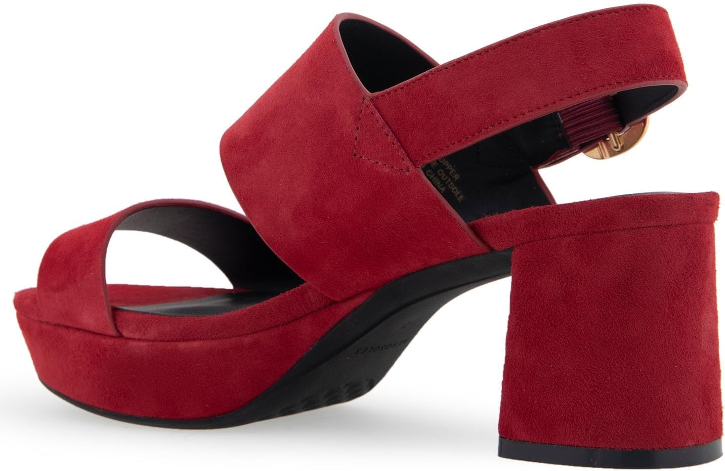 Aerosoles Women’s Camera Platform Sandal(Pomegranate Suede)
