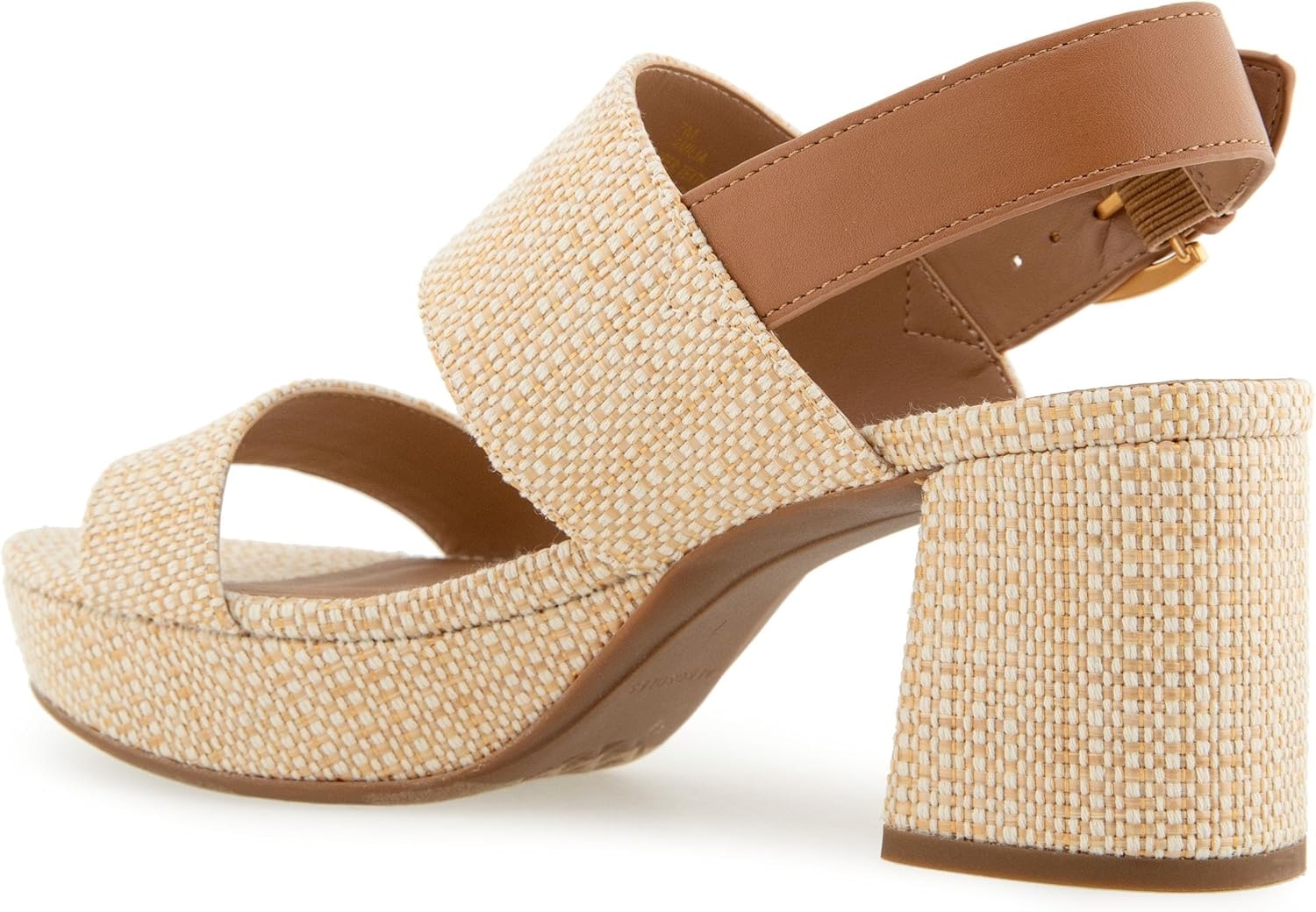Aerosoles Women’s Camilia Platform Sandal(Natural Raffia/Tan)