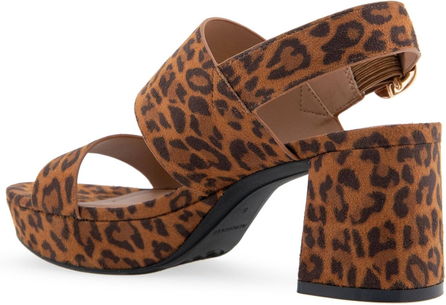 Aerosoles Women’s Camera Platform Sandal(Leopard Fab Suede)