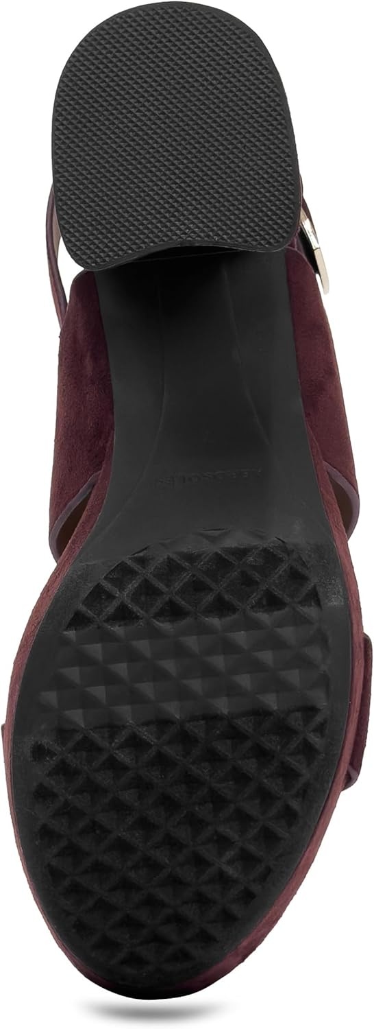 Aerosoles Women’s Camilia Platform Sandal(Fig Faux Suede)