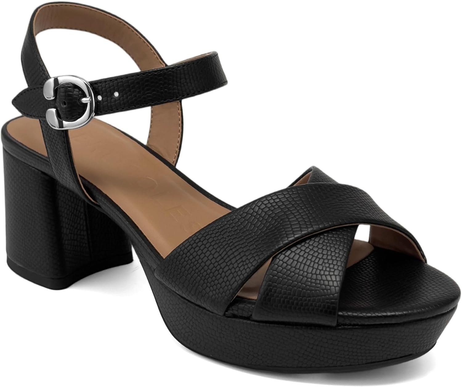 Aerosoles womens Charlye(Black Lizard)