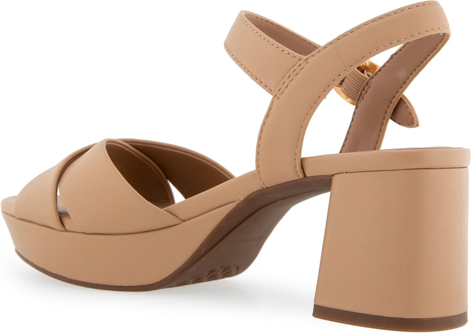 Aerosoles Women’s Cosmos Heeled Sandals(Beige Beige Leather)