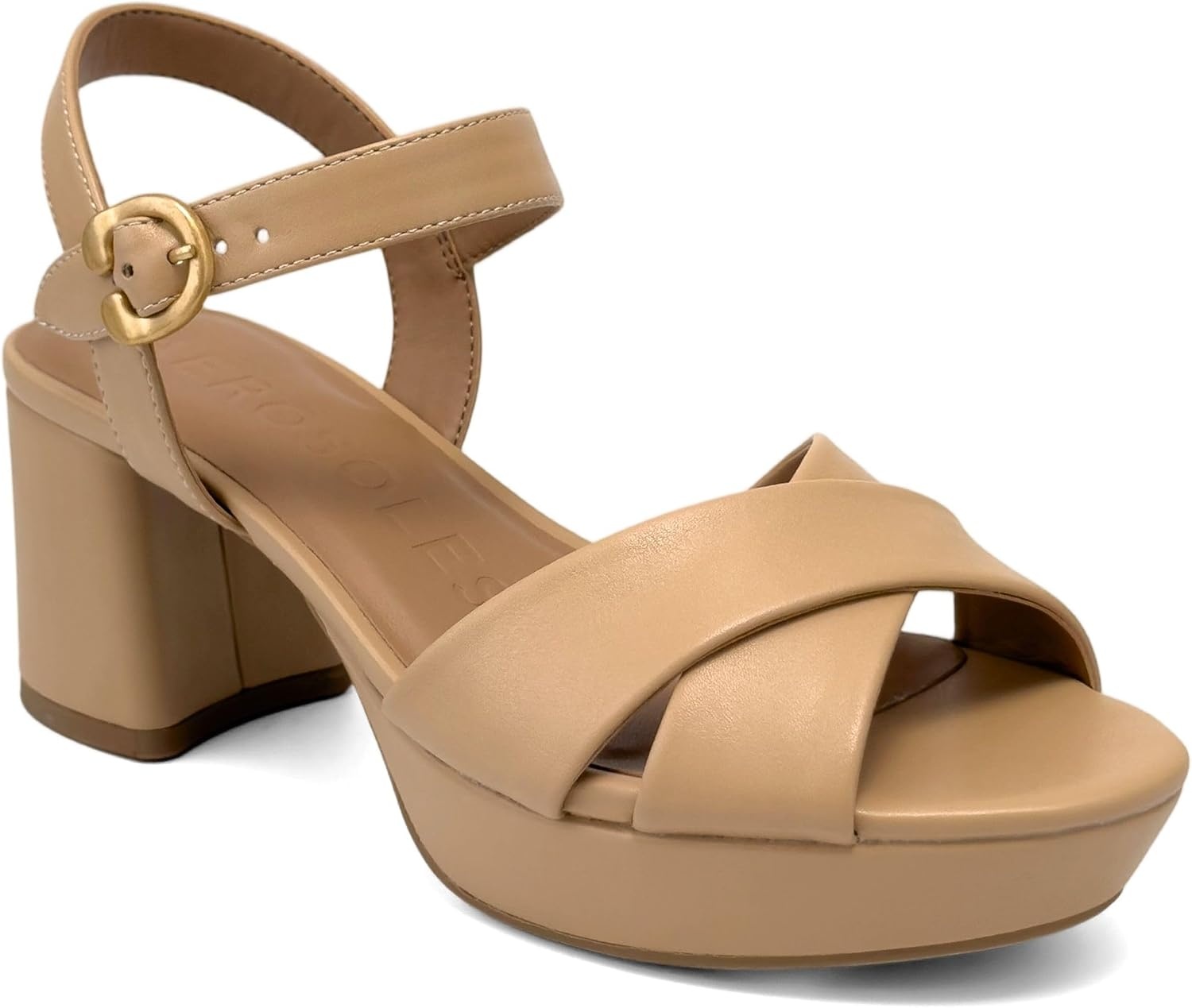Aerosoles womens Charlye(Beige Bisque Faux Soft Leather)