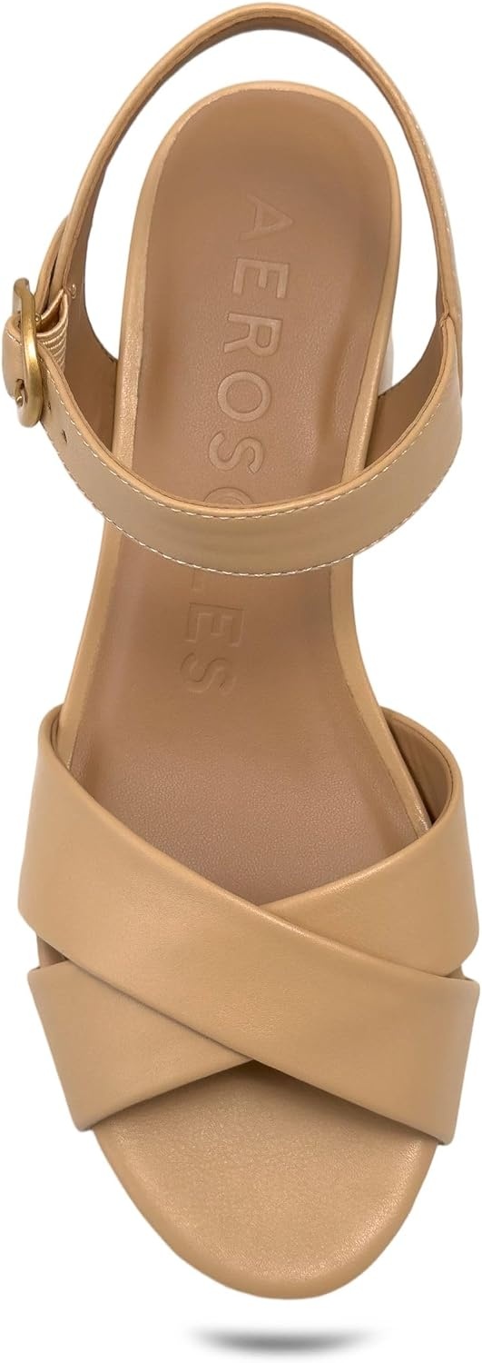 Aerosoles womens Charlye(Beige Bisque Faux Soft Leather)