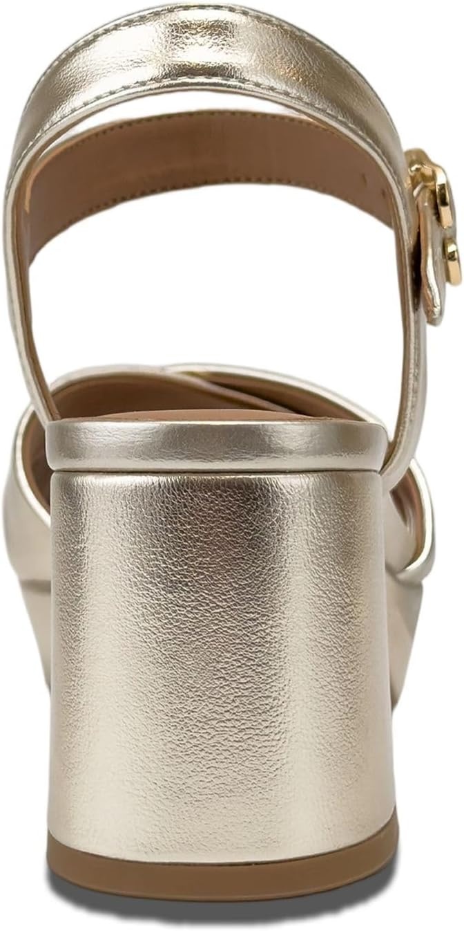 Aerosoles womens Charlye(Soft Gold Metallic Faux Leather)