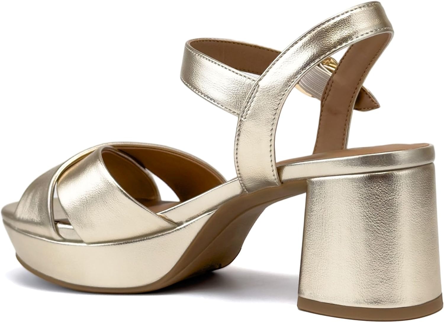 Aerosoles womens Charlye(Soft Gold Metallic Faux Leather)
