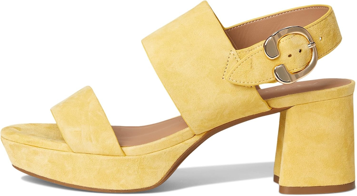 Aerosoles Women’s Camera Platform Sandal(Yellow Freesia Suede)